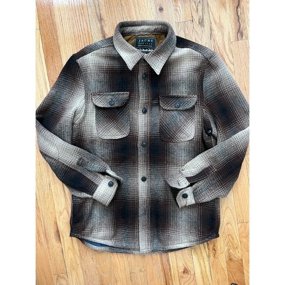 Tweed Overshirt In shadow plaid Men Med - Picture 1 of 2